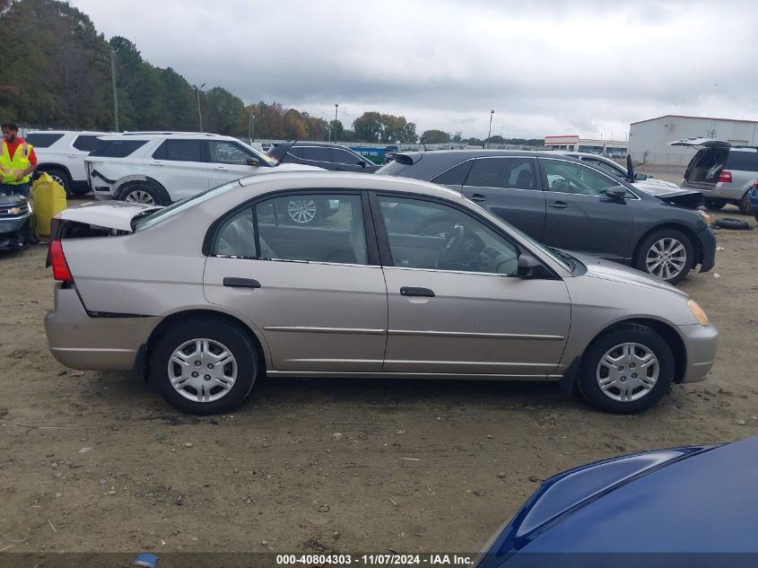 2001 Honda Civic Lx VIN: 2HGES16531H576785 Lot: 40804303