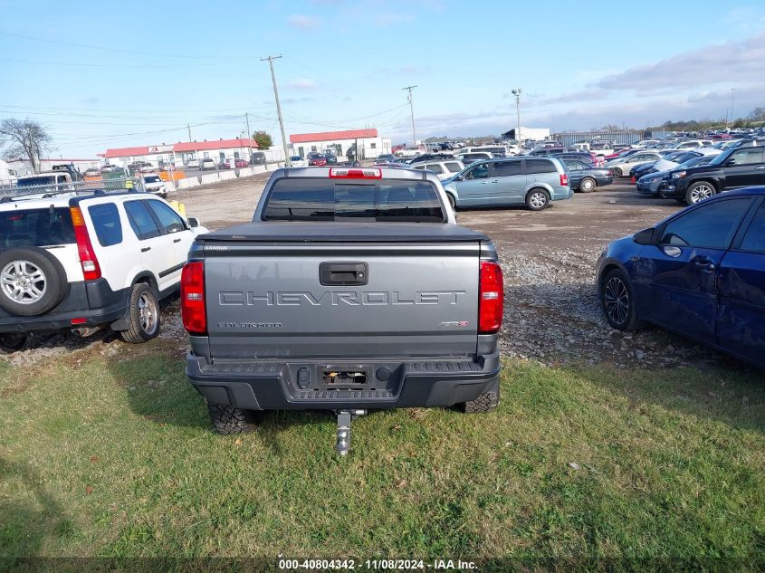 2021 Chevrolet Colorado 4Wd Short Box Zr2 VIN: 1GCGTEEN4M1156386 Lot: 40804342