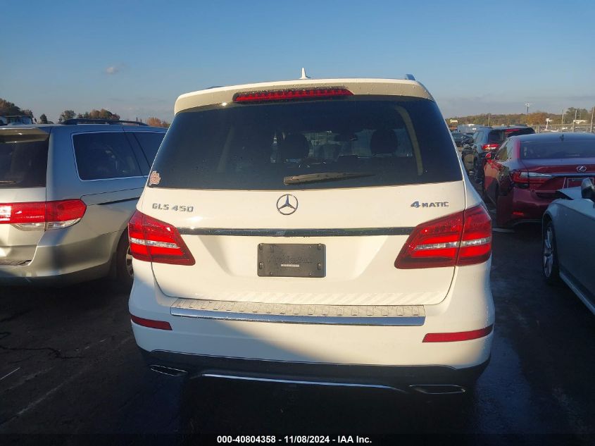 2017 Mercedes-Benz Gls 450 4Matic VIN: 4JGDF6EE0HA767842 Lot: 40804358