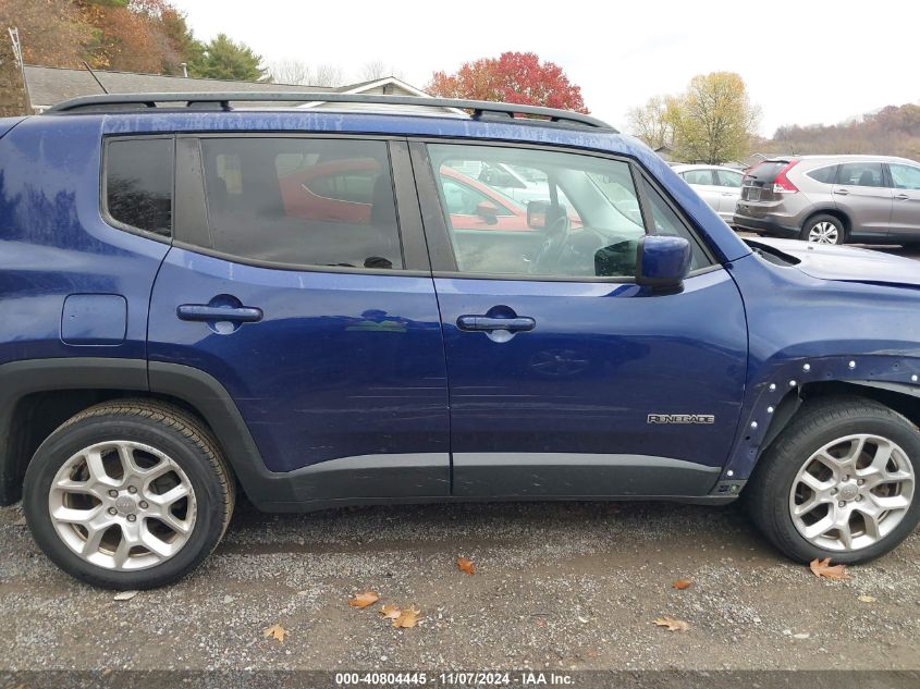 2017 Jeep Renegade Latitude Fwd VIN: ZACCJABB4HPE63800 Lot: 40804445