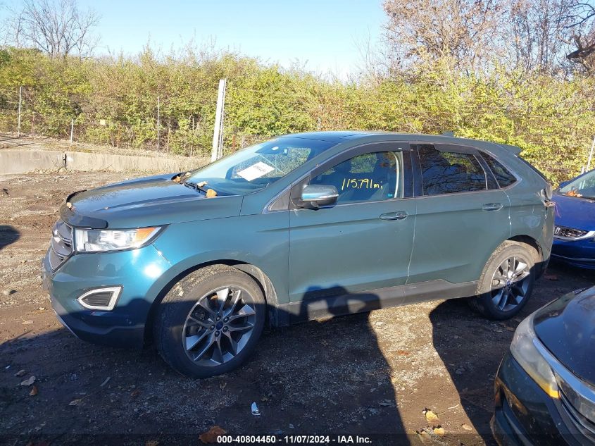 2016 Ford Edge Titanium VIN: 2FMPK4K83GBC20286 Lot: 40804450