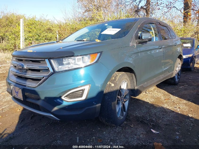 2016 Ford Edge Titanium VIN: 2FMPK4K83GBC20286 Lot: 40804450