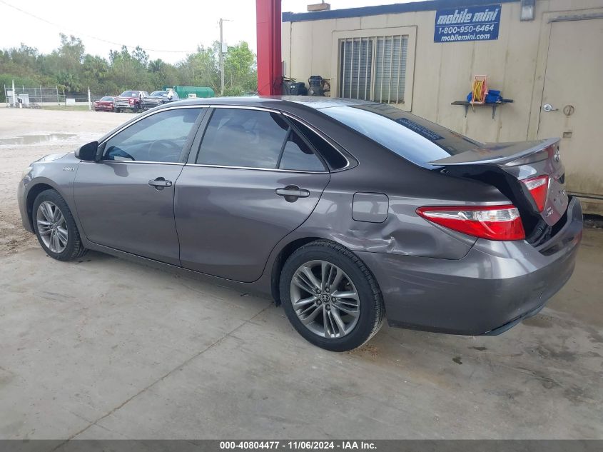 2015 Toyota Camry Hybrid Se VIN: 4T1BD1FK2FU164519 Lot: 40804477