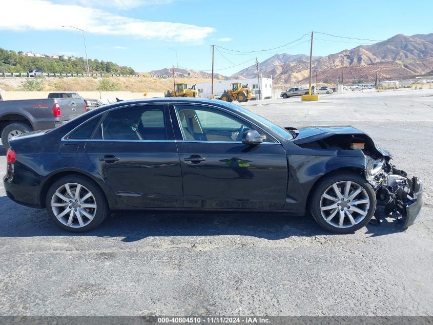 2013 Audi A4 2.0T Premium VIN: WAUEFAFL2DN035205 Lot: 40804510