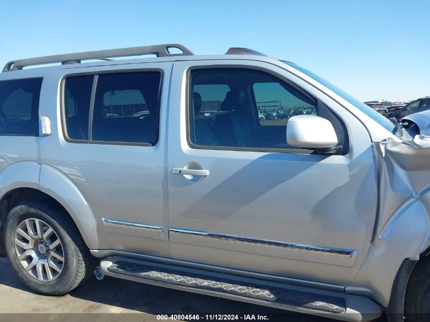 2011 Nissan Pathfinder Le VIN: 5N1AR1NB9BC615086 Lot: 40804546