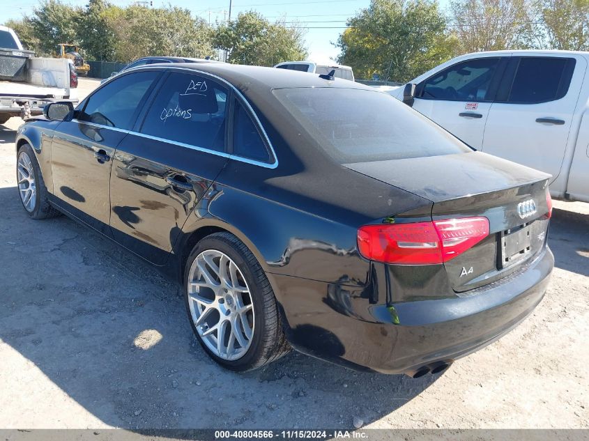 2013 AUDI A4 2.0T PREMIUM - WAUHFAFL5DN041903