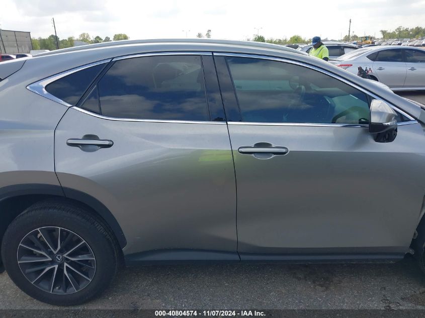 2022 Lexus Nx 250 VIN: 2T2ADCAZ7NC001212 Lot: 40804574