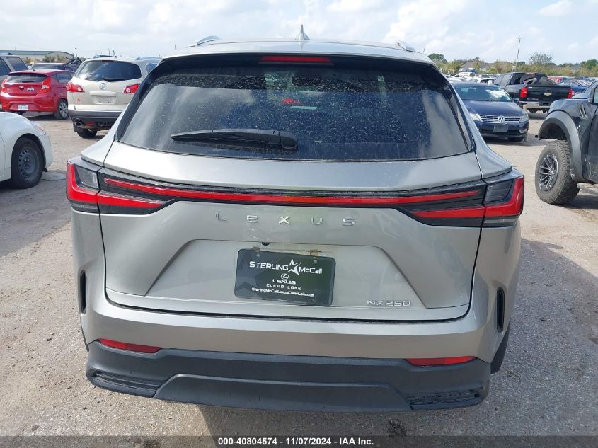 2022 Lexus Nx 250 VIN: 2T2ADCAZ7NC001212 Lot: 40804574