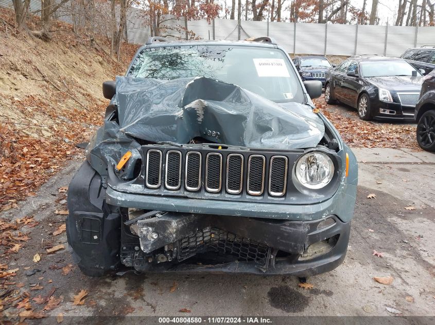 2018 Jeep Renegade Sport 4X4 VIN: ZACCJBAB2JPG71980 Lot: 40804580