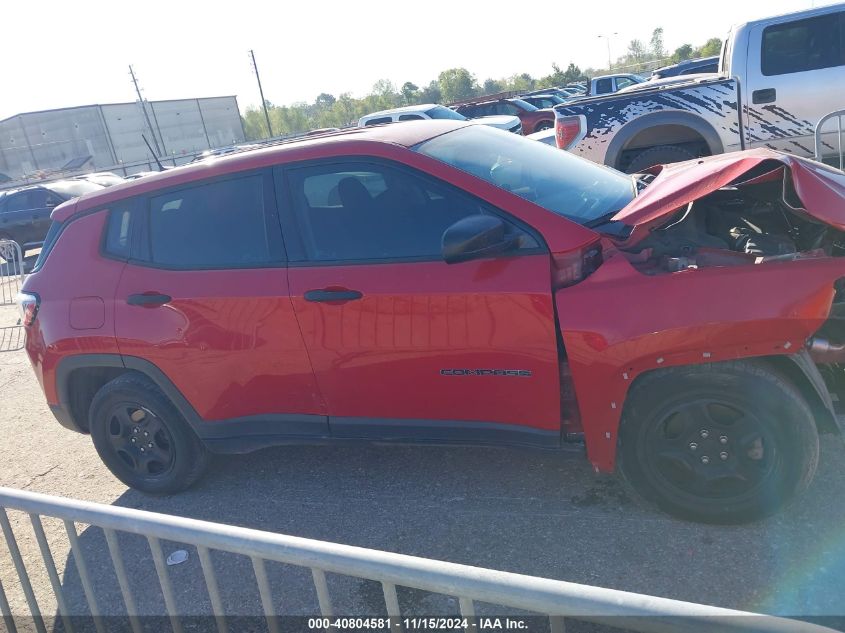 2020 Jeep Compass Sport Fwd VIN: 3C4NJCAB2LT121124 Lot: 40804581