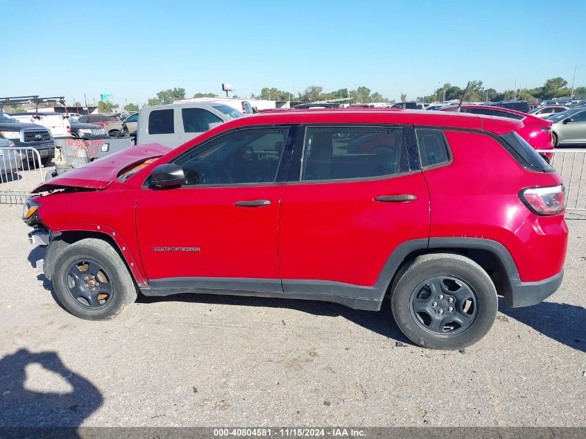 2020 Jeep Compass Sport Fwd VIN: 3C4NJCAB2LT121124 Lot: 40804581