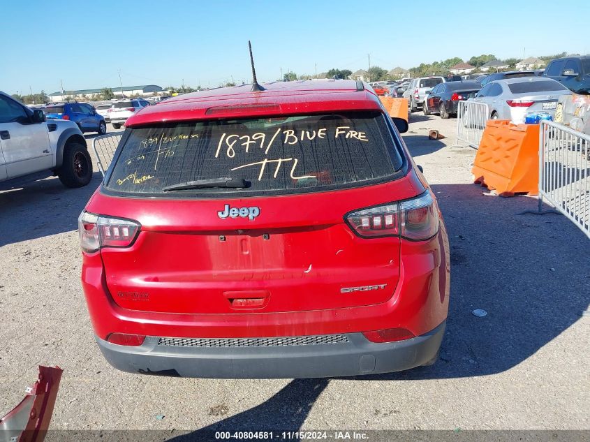 2020 Jeep Compass Sport Fwd VIN: 3C4NJCAB2LT121124 Lot: 40804581