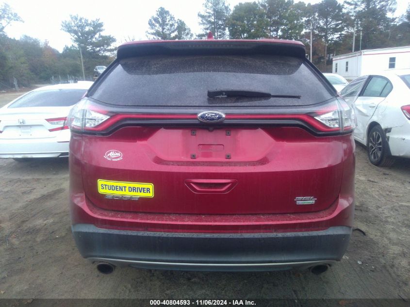 2015 Ford Edge Sel VIN: 2FMTK3J98FBC09172 Lot: 40804593