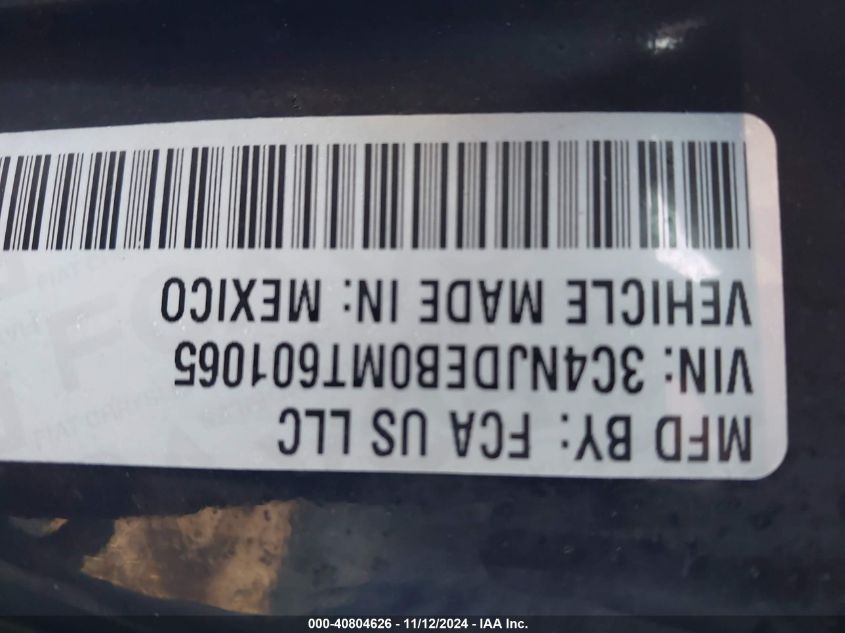 2021 Jeep Compass 80Th Edition VIN: 3C4NJDEB0MT601065 Lot: 40804626