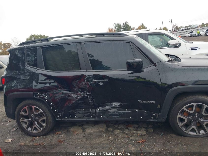 2016 Jeep Renegade Latitude VIN: ZACCJABT2GPE18328 Lot: 40804636