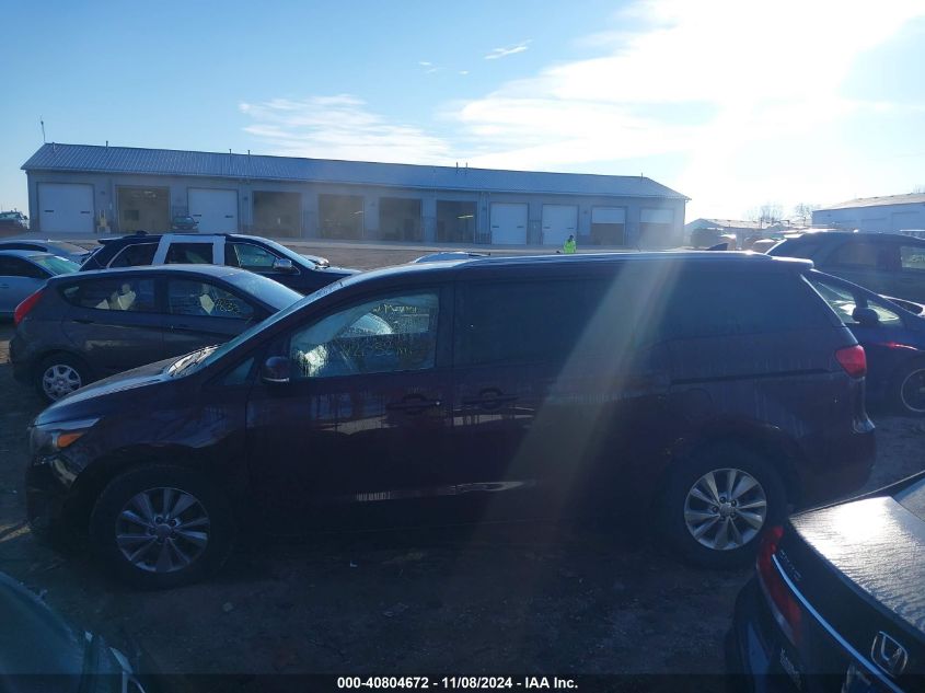 2016 Kia Sedona Lx VIN: KNDMB5C11G6189181 Lot: 40804672