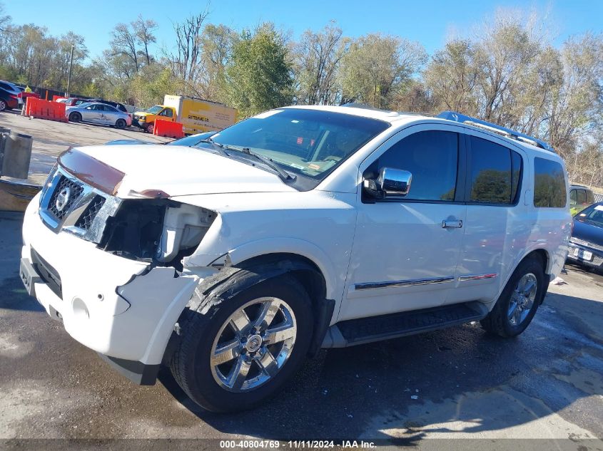 2012 Nissan Armada Platinum VIN: 5N1BA0NE8CN612461 Lot: 40804769