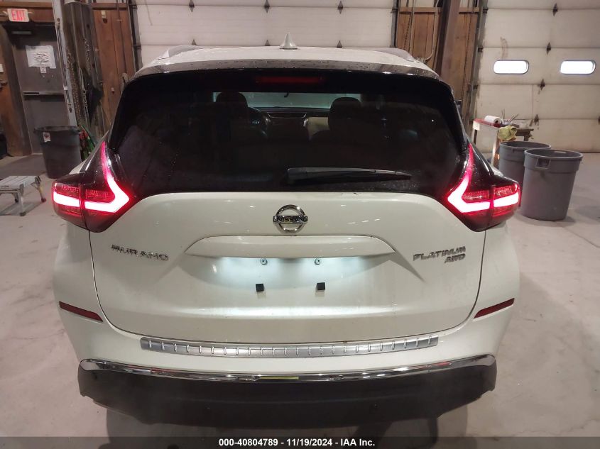 2020 Nissan Murano Platinum Intelligent Awd VIN: 5N1AZ2DS8LN164441 Lot: 40804789