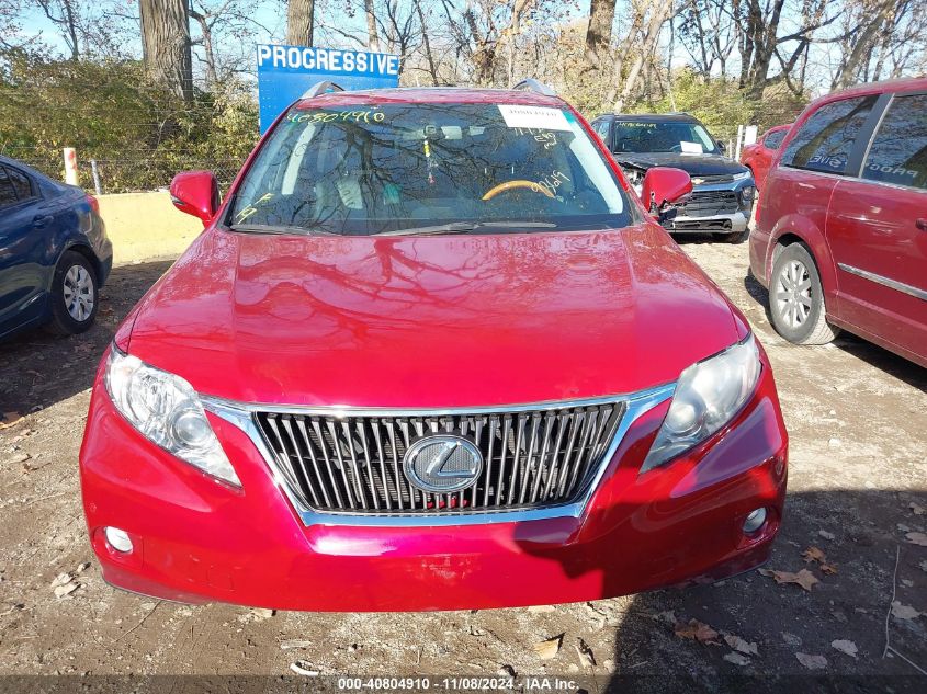 2012 Lexus Rx 350 VIN: 2T2BK1BA6CC131552 Lot: 40804910