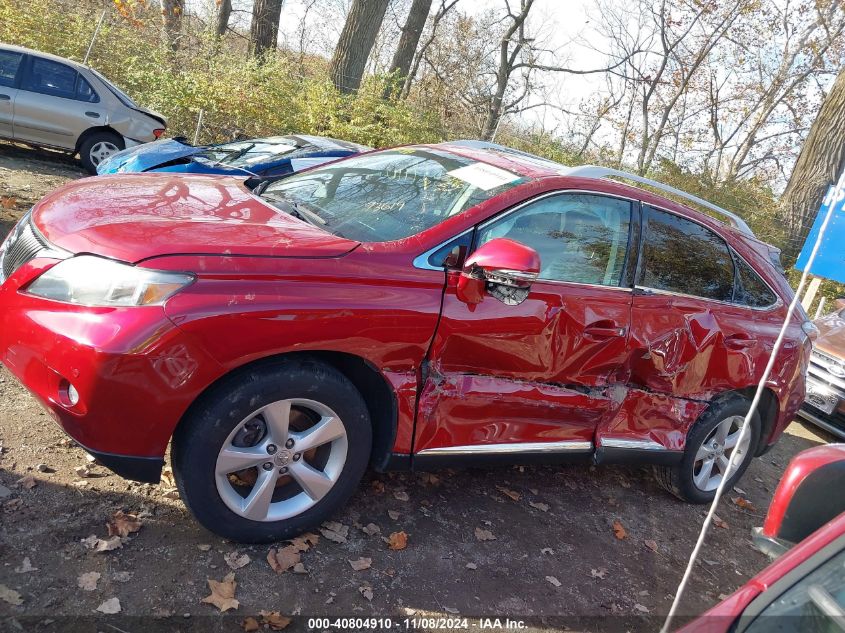 2012 Lexus Rx 350 VIN: 2T2BK1BA6CC131552 Lot: 40804910