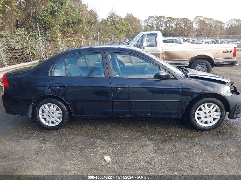 2005 Honda Civic Lx VIN: 1HGES16525L012330 Lot: 40804922