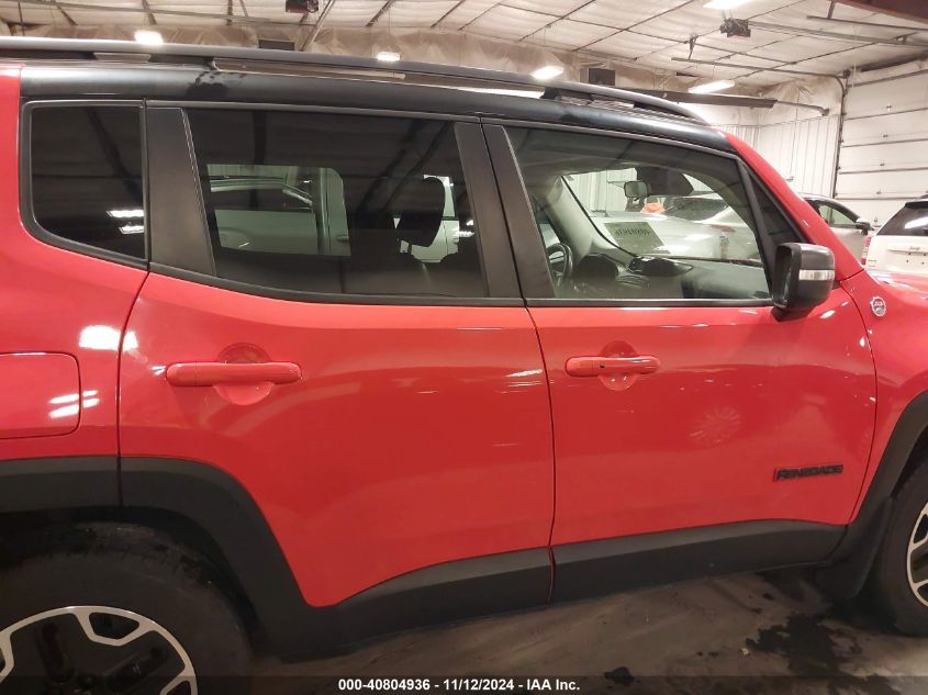 2015 Jeep Renegade Trailhawk VIN: ZACCJBCTXFPC09891 Lot: 40804936