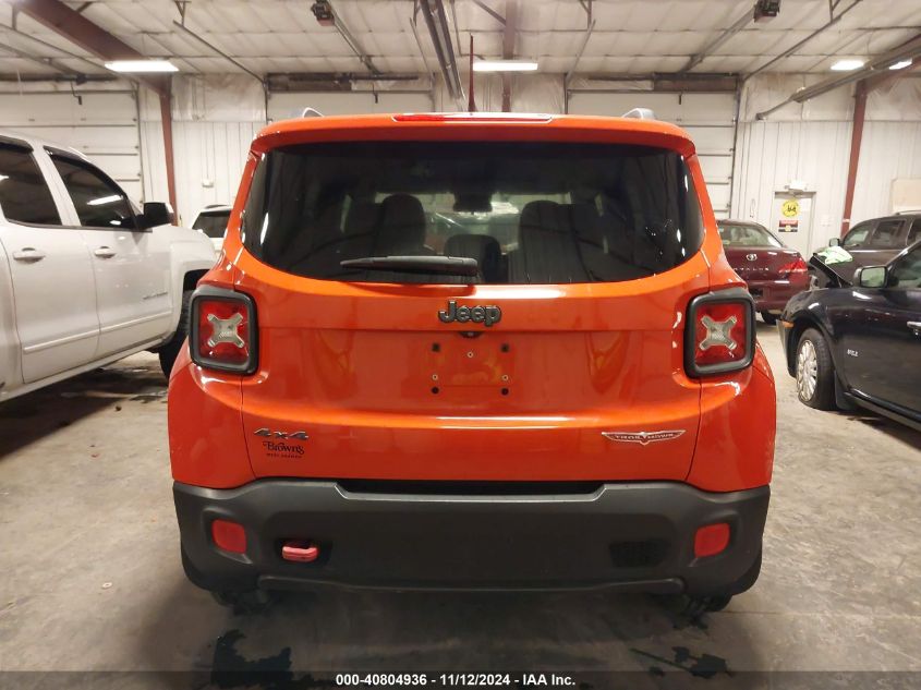 2015 Jeep Renegade Trailhawk VIN: ZACCJBCTXFPC09891 Lot: 40804936