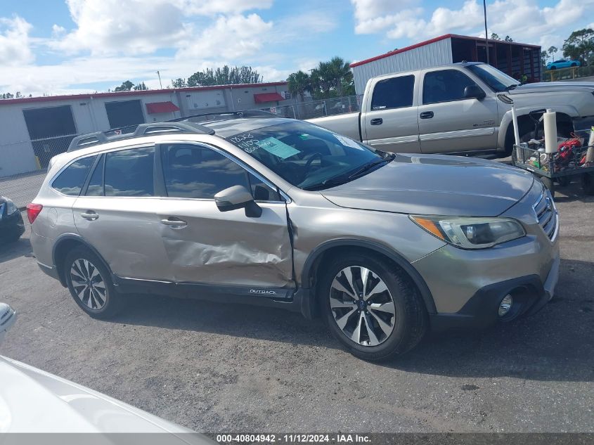 2015 Subaru Outback 2.5I Limited VIN: 4S4BSBNC8F3271828 Lot: 40804942