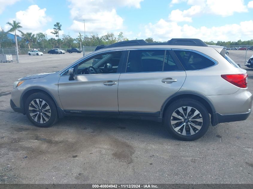 2015 Subaru Outback 2.5I Limited VIN: 4S4BSBNC8F3271828 Lot: 40804942