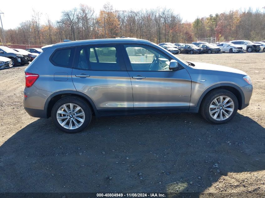 2017 BMW X3 xDrive28I VIN: 5UXWX9C51H0D98558 Lot: 40804949