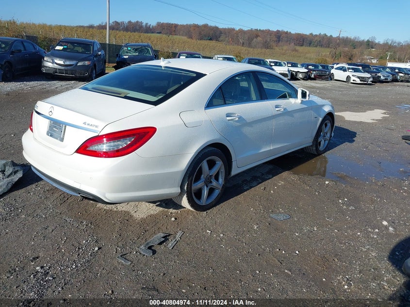 2012 MERCEDES-BENZ CLS VIN: WDDLJ9BB4CA031303