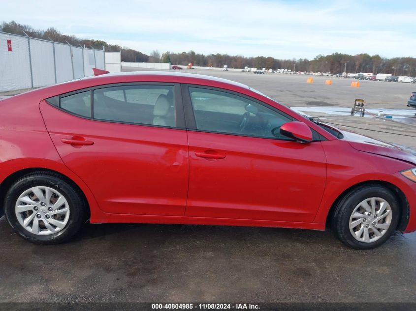 2017 Hyundai Elantra Se VIN: KMHD74LF1HU076265 Lot: 40804985