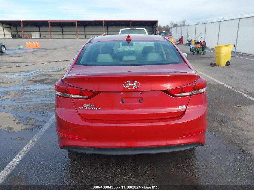 2017 Hyundai Elantra Se VIN: KMHD74LF1HU076265 Lot: 40804985