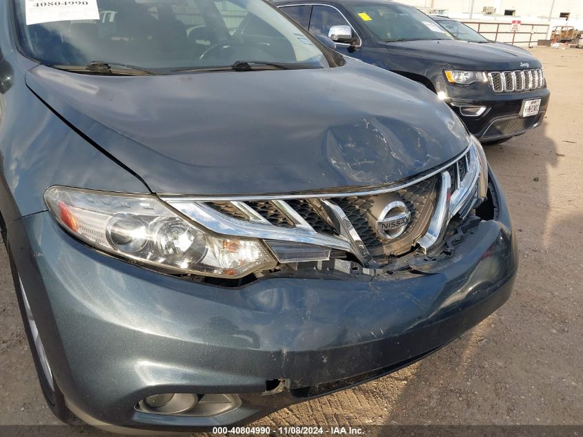 2012 Nissan Murano Sv VIN: JN8AZ1MU7CW107145 Lot: 40804990