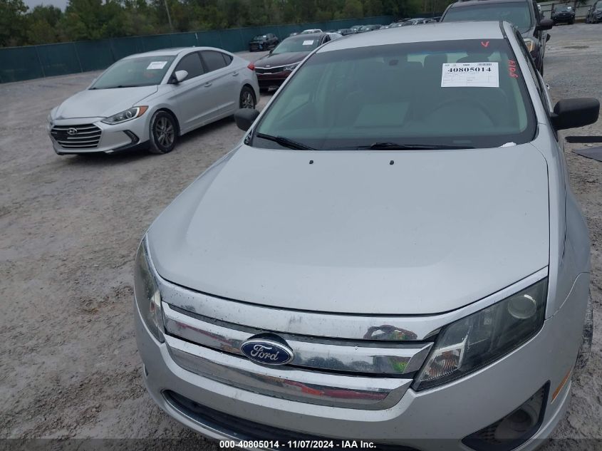 2012 Ford Fusion S VIN: 3FAHP0GA9CR118653 Lot: 40805014