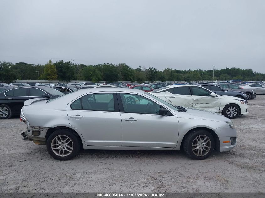 2012 Ford Fusion S VIN: 3FAHP0GA9CR118653 Lot: 40805014