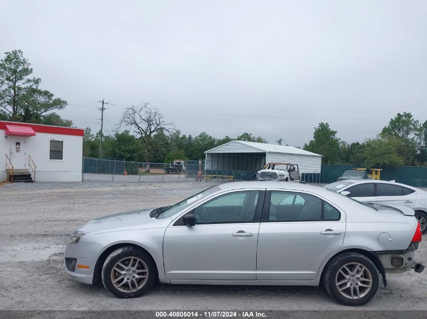 2012 Ford Fusion S VIN: 3FAHP0GA9CR118653 Lot: 40805014