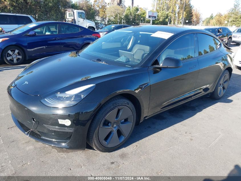 VIN 5YJ3E1EA5PF546035 2023 TESLA MODEL 3 no.2