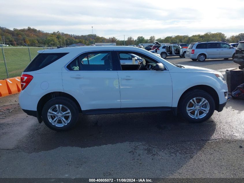 2017 Chevrolet Equinox Ls VIN: 2GNALBEK5H1569998 Lot: 40805072