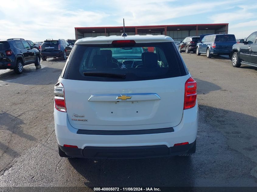 2017 Chevrolet Equinox Ls VIN: 2GNALBEK5H1569998 Lot: 40805072