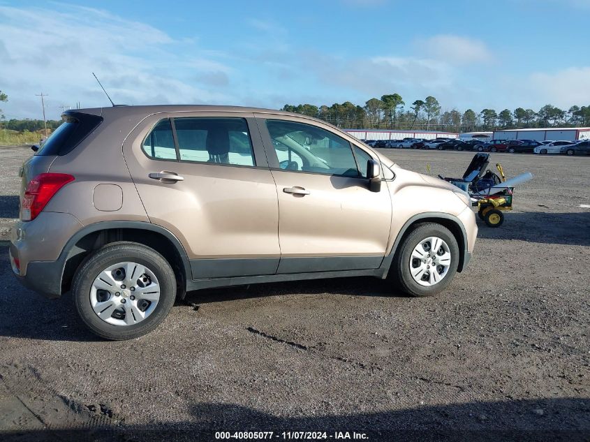 2018 Chevrolet Trax Ls VIN: 3GNCJKSB0JL231593 Lot: 40805077