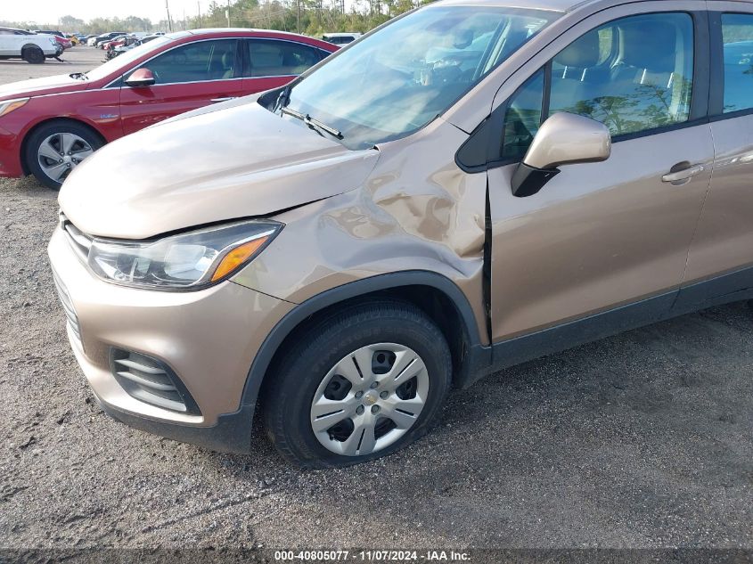 2018 Chevrolet Trax Ls VIN: 3GNCJKSB0JL231593 Lot: 40805077