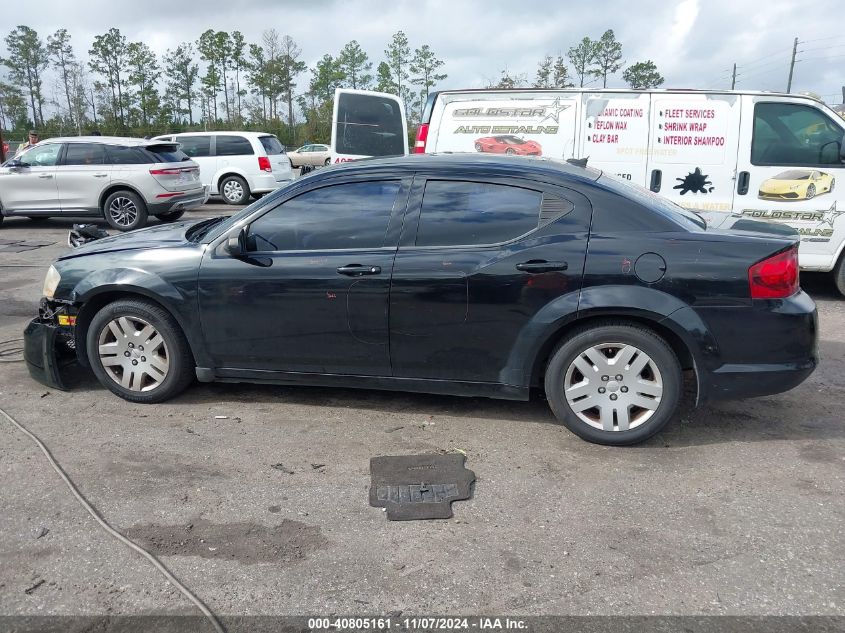 2012 Dodge Avenger Se VIN: 1C3CDZABXCN235524 Lot: 40805161