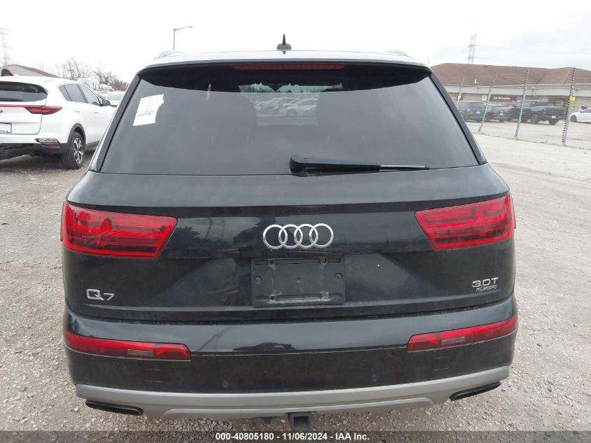 2017 Audi Q7 3.0T Premium VIN: WA1LAAF76HD040375 Lot: 40805180