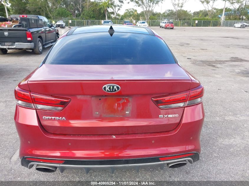 2018 Kia Optima Sx Turbo VIN: 5XXGW4L25JG189357 Lot: 40805254