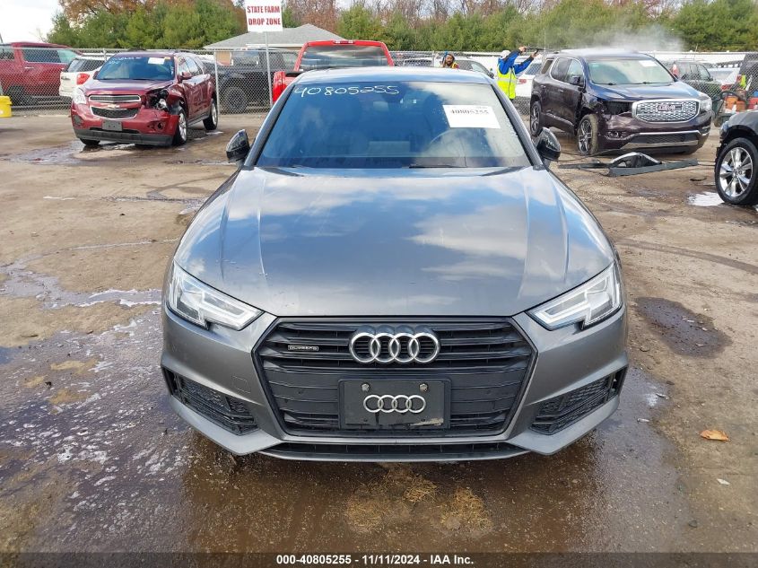 2018 Audi A4 2.0T Premium/2.0T Tech Premium VIN: WAUENAF41JA097564 Lot: 40805255