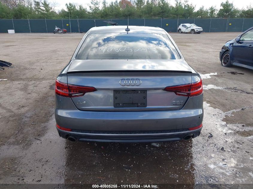 2018 Audi A4 2.0T Premium/2.0T Tech Premium VIN: WAUENAF41JA097564 Lot: 40805255