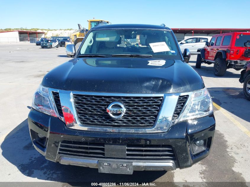 2020 Nissan Armada Platinum 2Wd VIN: JN8AY2NF7L9360439 Lot: 40805286