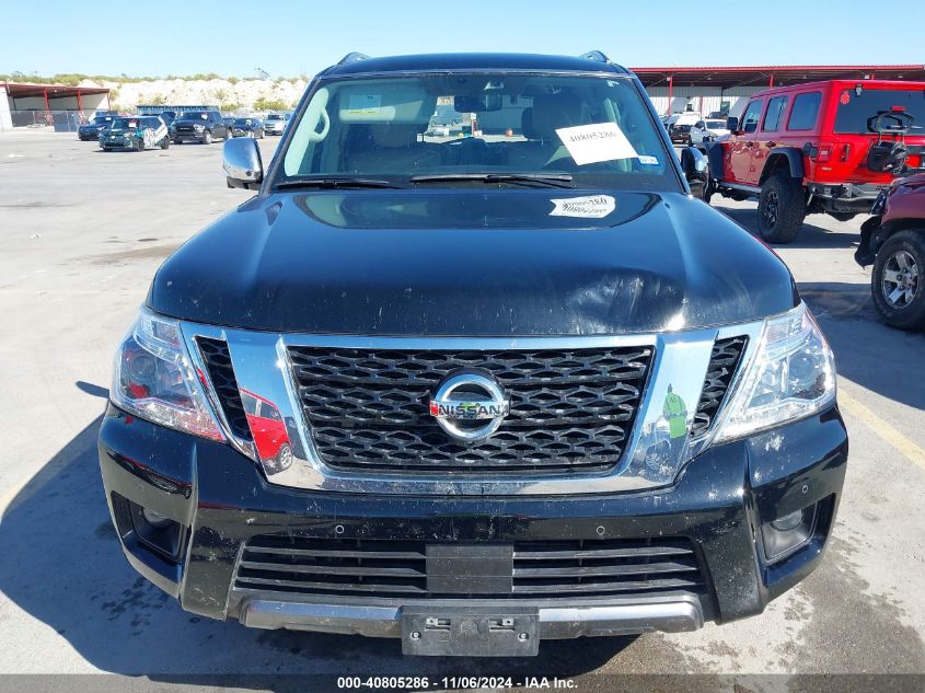 2020 Nissan Armada Platinum 2Wd VIN: JN8AY2NF7L9360439 Lot: 40805286