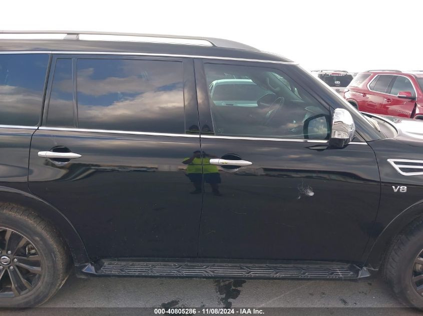 2020 Nissan Armada Platinum 2Wd VIN: JN8AY2NF7L9360439 Lot: 40805286